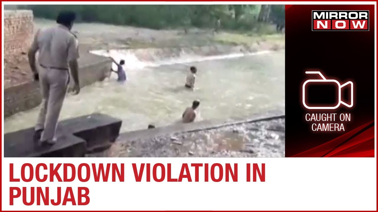 Punjab: Lockdown violation reported in Amritsar, group found mass bathing in a river