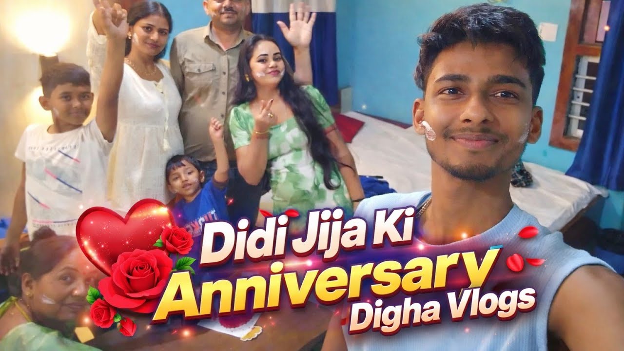 Didi ❤️ Jija Ki Anniversary Celebration 🎉🎊  in Digha 🌊✨ | Family Vlog | Part - 10 | VivekShawX