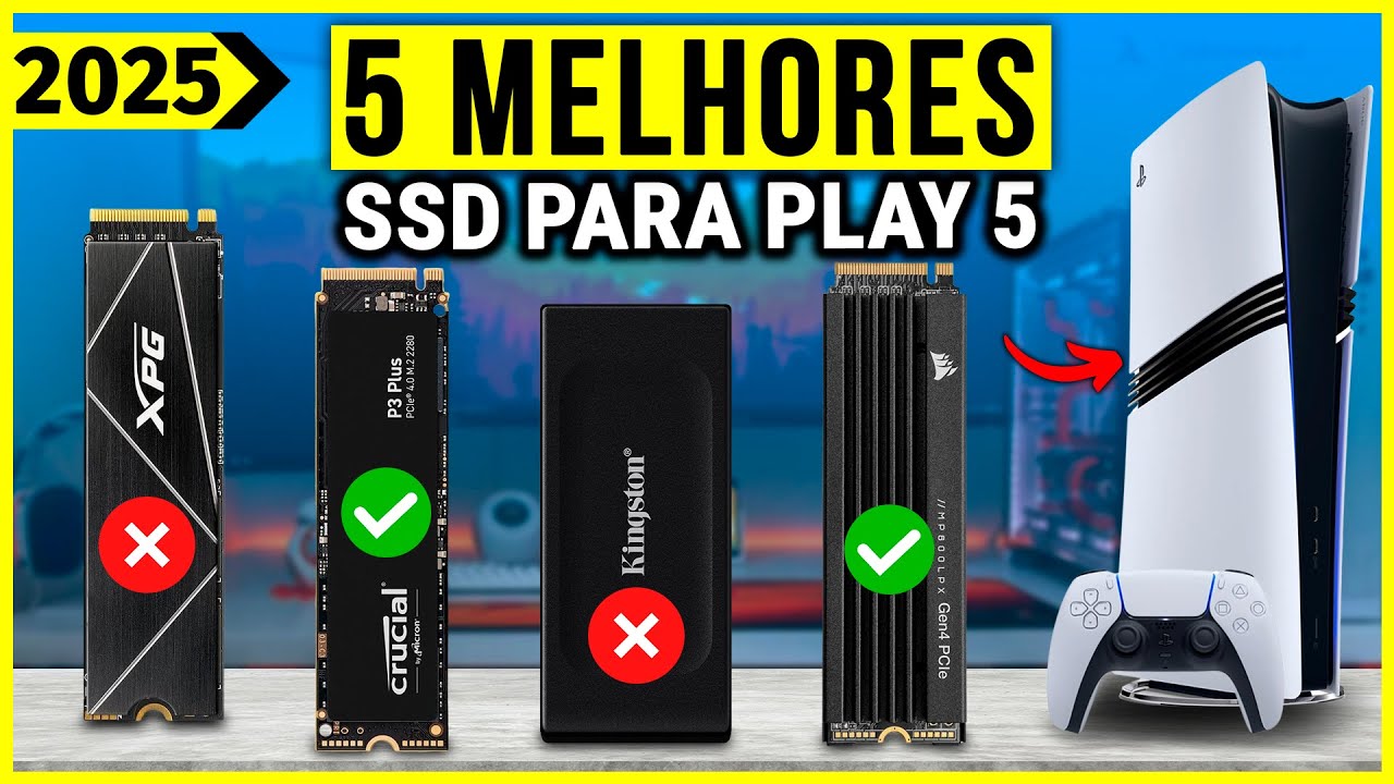 Os 5 MELHORES SSD Para PS5 Em 2025!