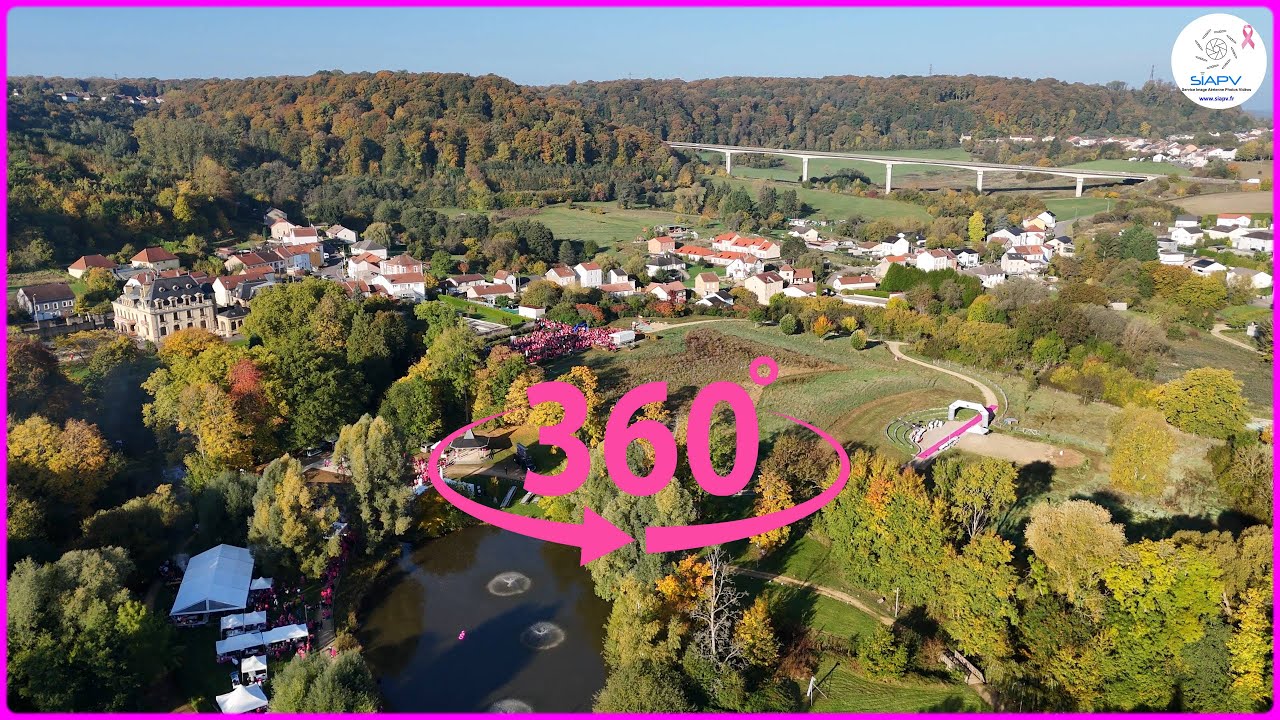 Vidéo 360 10ème édition du Parcours Rose du Pays Haut, Mont-Saint-Martin 12 octobre 2025.