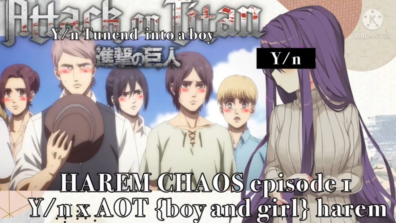 Y/n turned into a boy?! {Harem Chaos episode 1} y/n x AOT [boy and girl] harem.