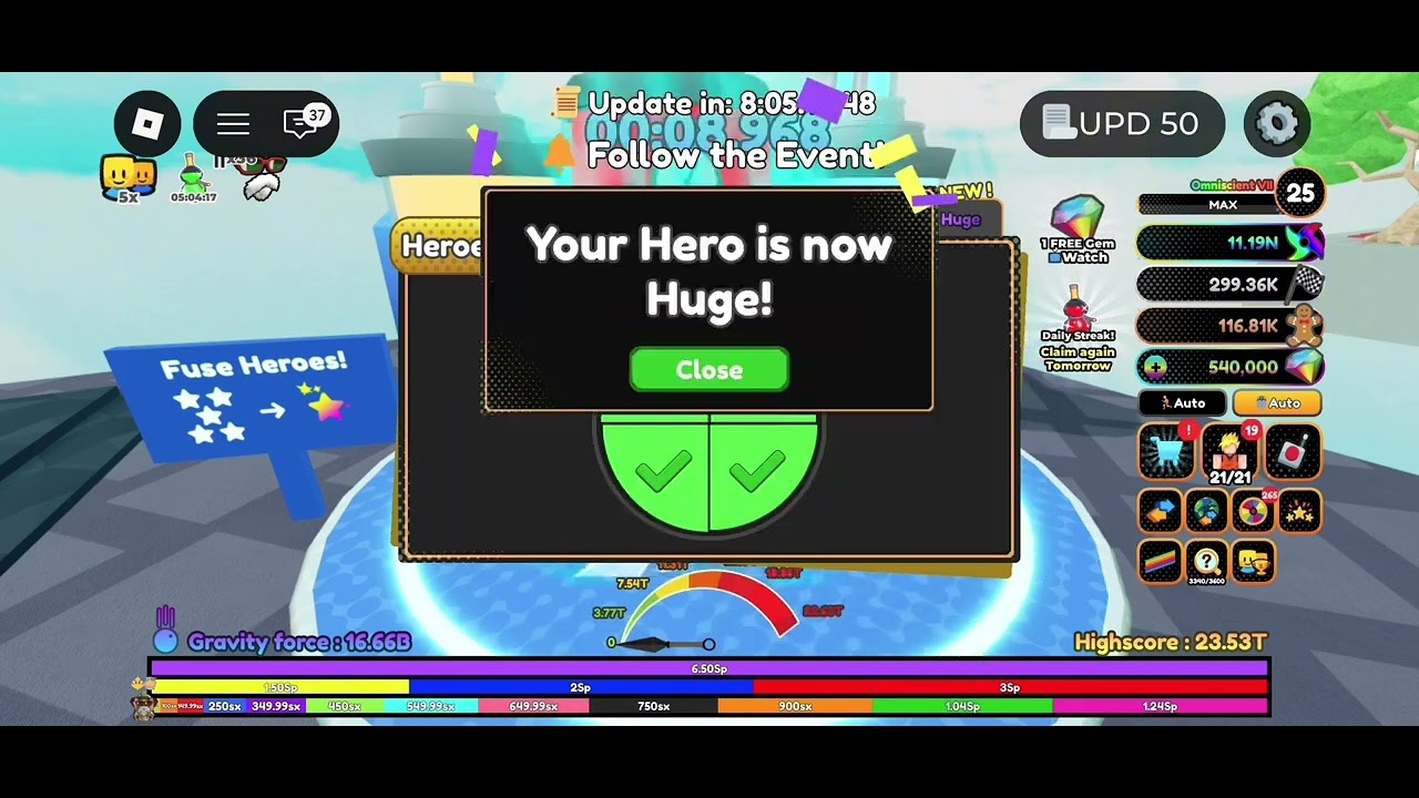 Fusing Secret Igris in Arc (Anime Race Clicker) 