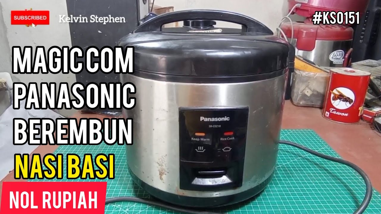 MAGIC COM PANASONIC SR-CEZ18 || TUTUP ATAS BEREMBUN || CARA MEMBUKA CASING PENUTUP || NOL RUPIAH