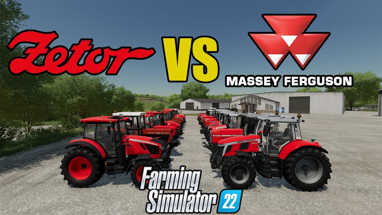 FARMING SIMULATOR 22: TUG OF WAR! [ ZETOR VS MASSEY FERGUSON ]