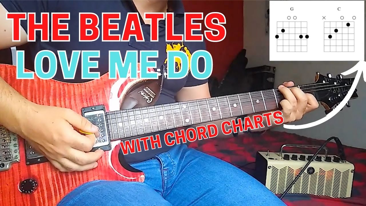 The Beatles - Love Me Do Guitar Lesson (w Harmonica for guitar!)