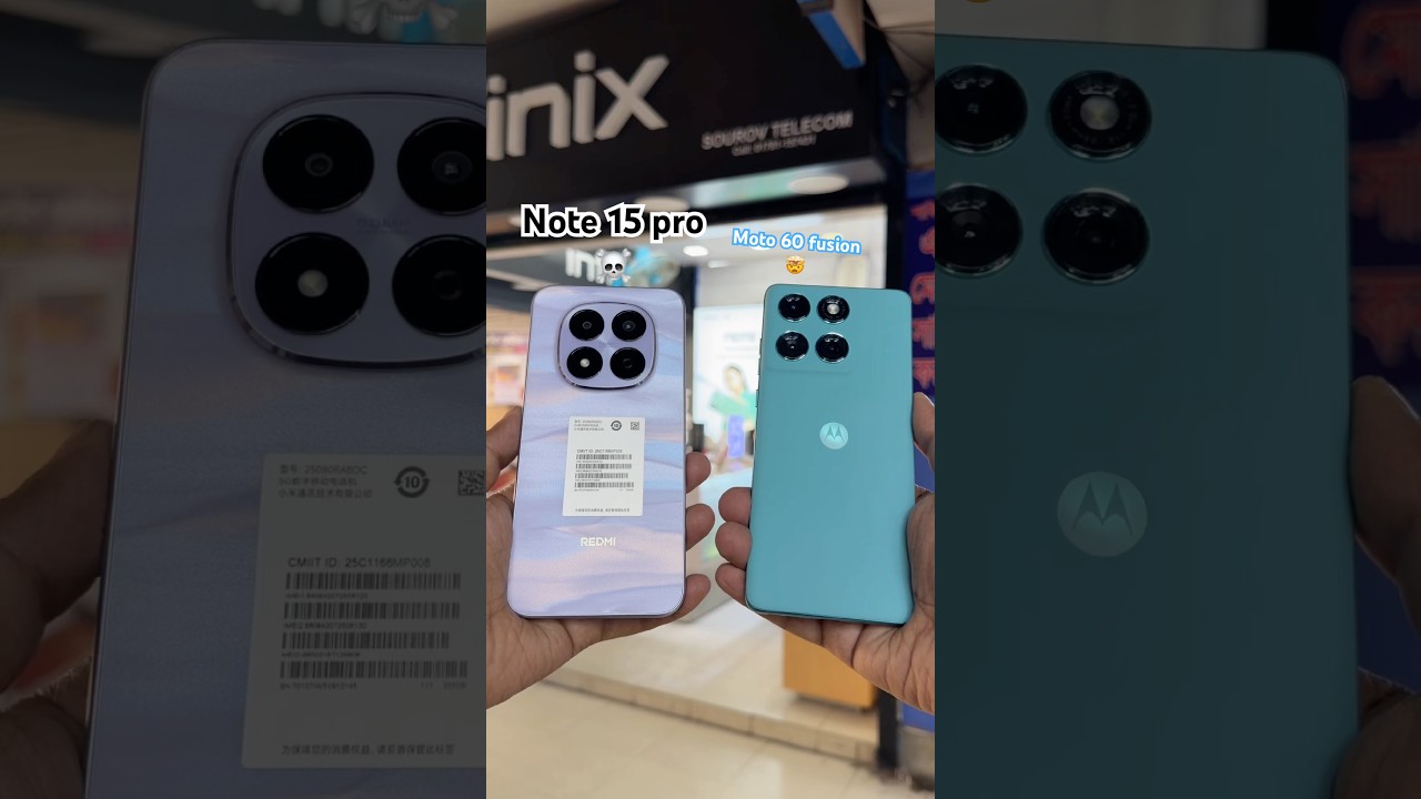Motorola edge 60 fusion vs Xiaomi Redmi note 15 pro camera test.