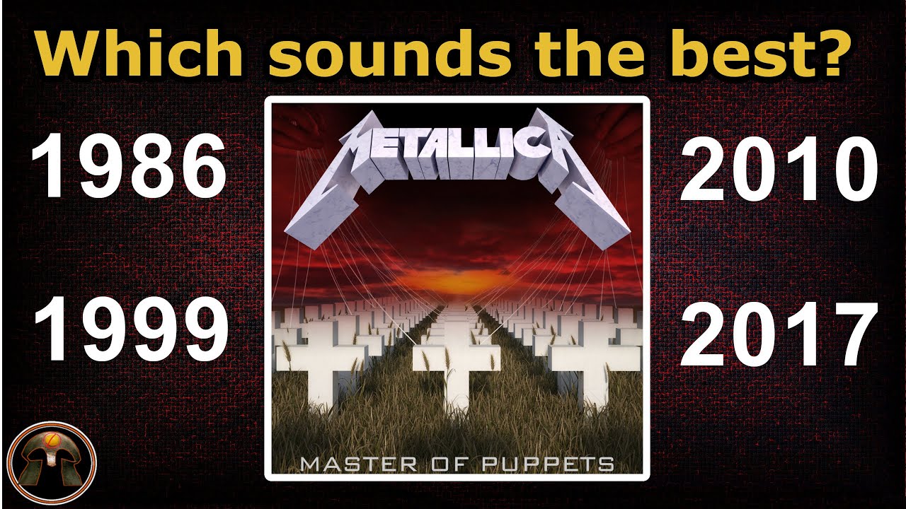 METALLICA (original vs. remaster) Master of Puppets メタリカ メタル・マスター