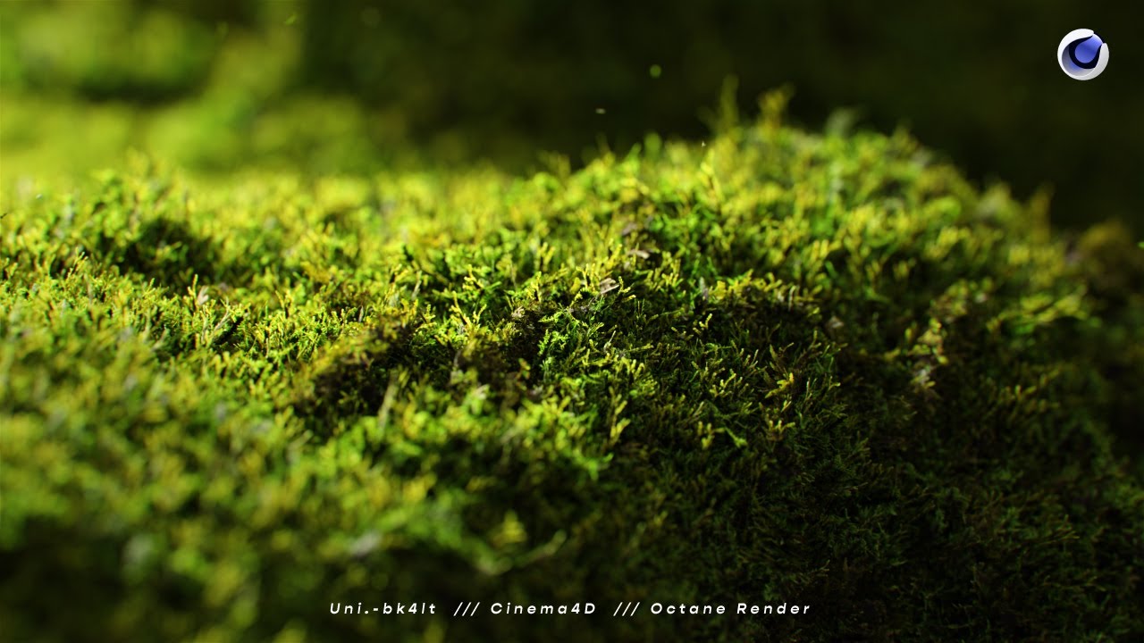 Cinema4d Tutorial - How to set up realistic moss -