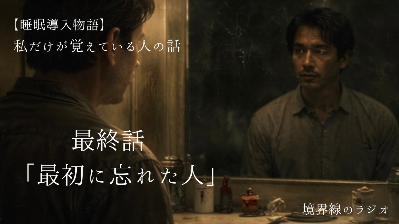 【睡眠導入朗読】最初に忘れた人｜私だけが覚えている人 最終話【境界線のラジオ】