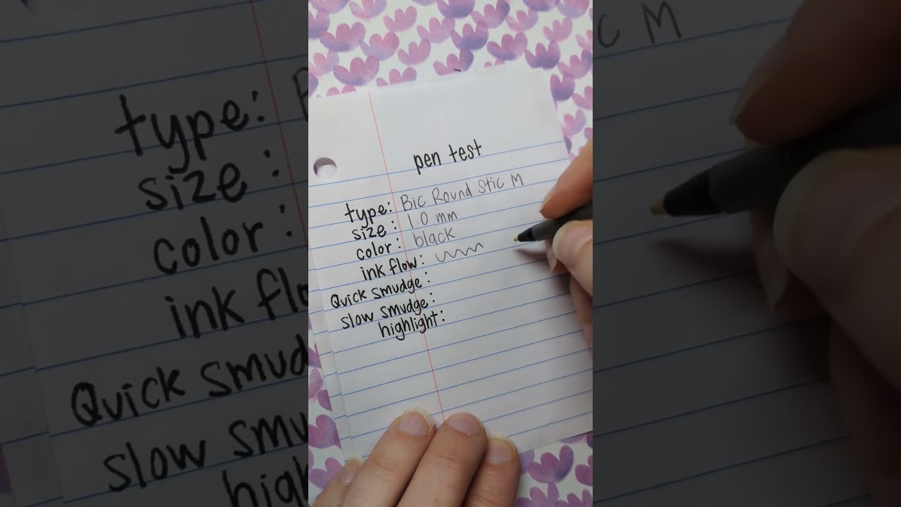 BIC Ballpoint pen review #stationary