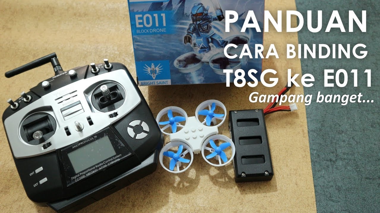 Cara Binding Remote Jumper T8SG ke Eachine E011 Mini Drone - Langsung Bisa Nyambung