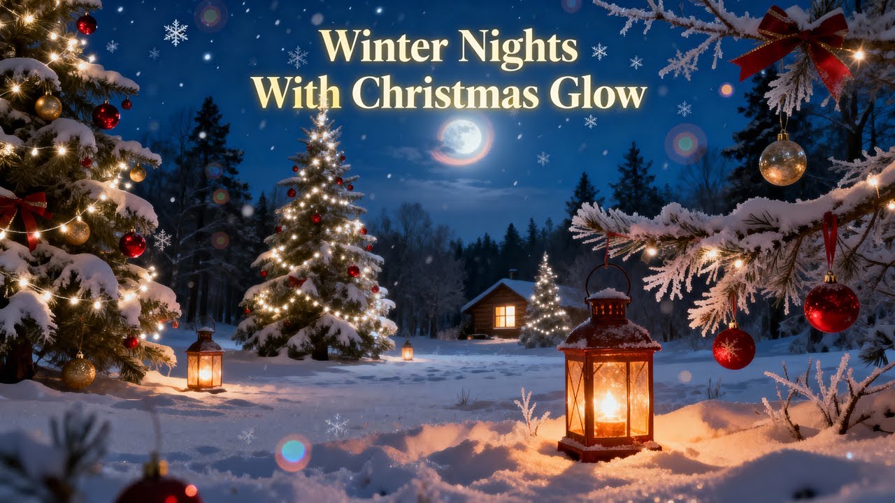 winter nights with christmas glow