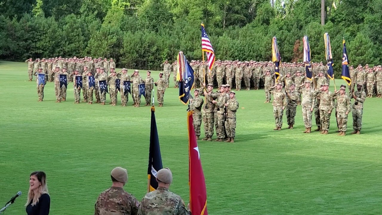 75th Ranger Regiment Change of Command - passing the colors