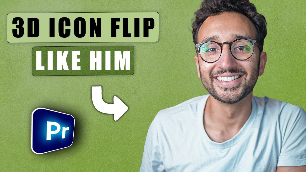 ICON 3D FLIP Effect Like Ali Abdaal In Premiere Pro
