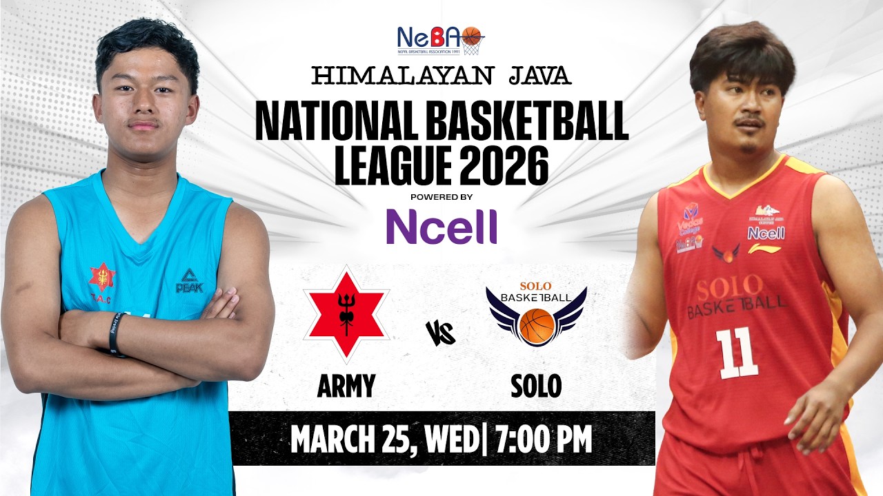 ARMY VS SOLO || MATCH - 32 || HIMALAYAN JAVA NATIONAL BASKETBALL LEAGUE 2026 ||