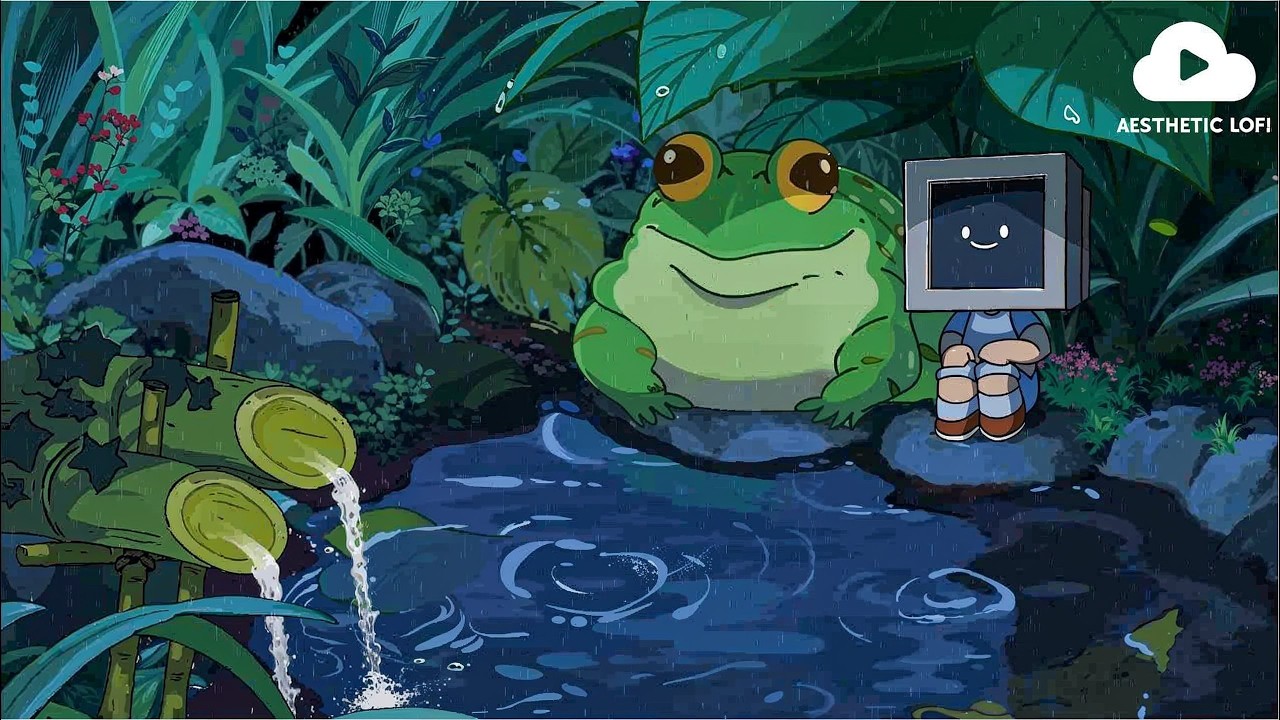 Gentle Rain 🌧 Calm Your Anxiety, Relaxing Music - Lofi Hip Hop Mix- Aesthetic Lofi