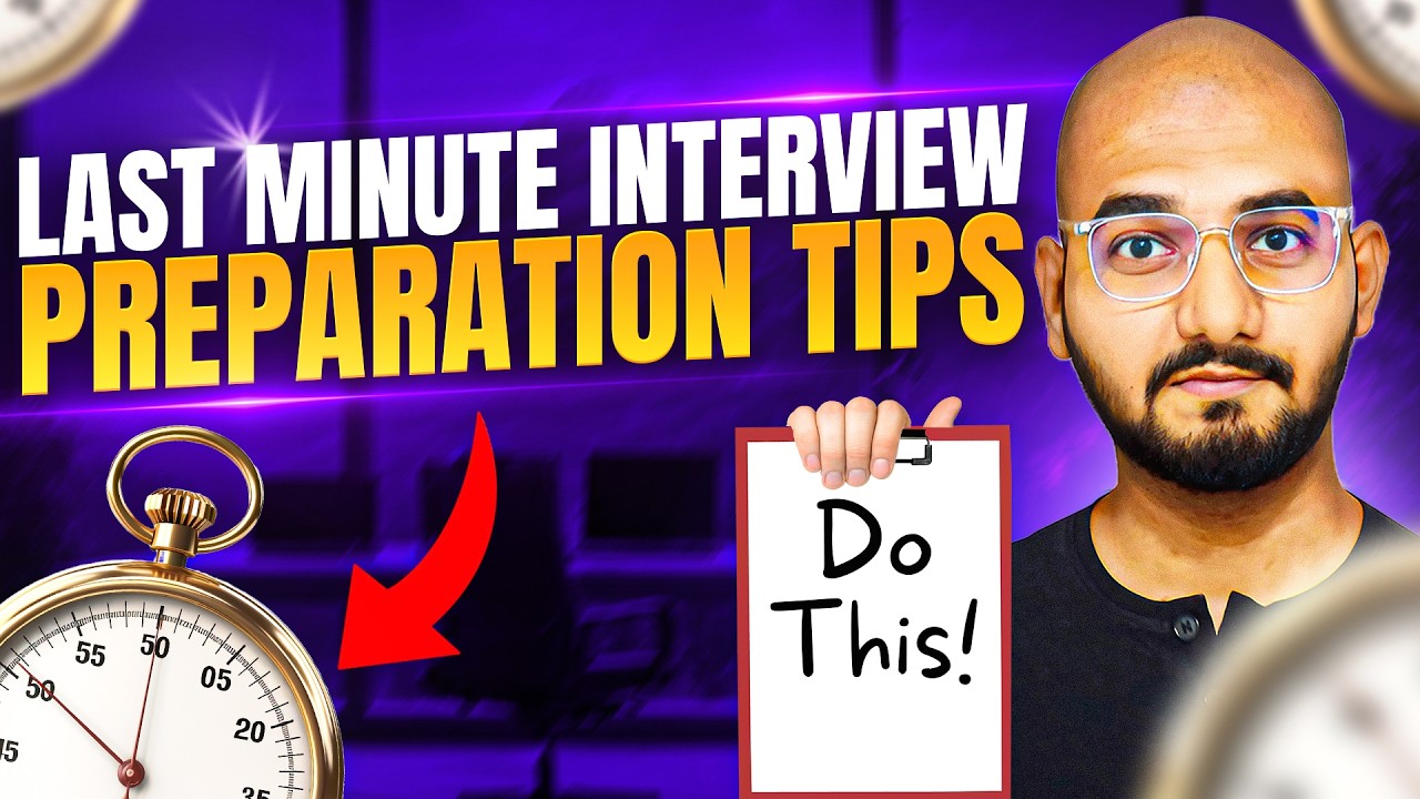 Last Minute Interview Preparation Tips🤯 | How To Clear Any Job Interview? | in Tamil | Thoufiq M