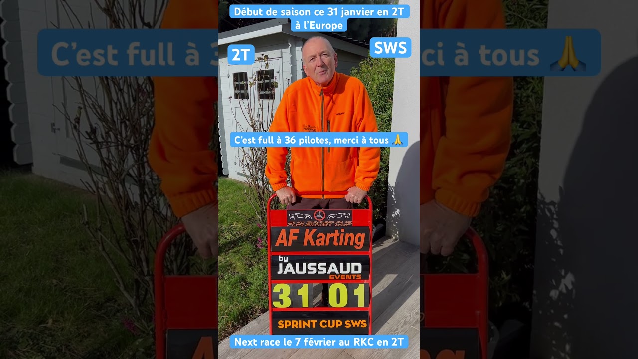 Début du 28ème Championnat AF Karting by JAUSSAUD Events en 2T ce 31 janvier et c’est fil ! Next RKC