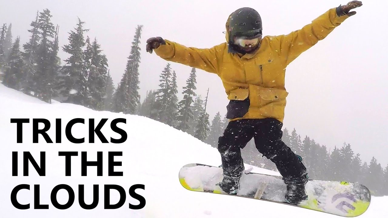 Working on Snowboard Tricks in the Clouds