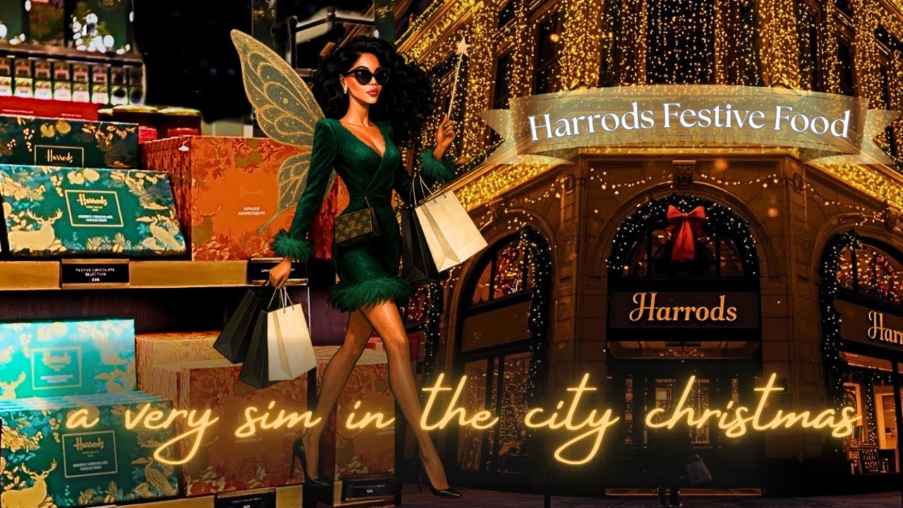 Inside HARRODS CHRISTMAS 2025 | EXCLUSIVE Festive FOOD Tour | A VERY Sim in the City CHRISTMAS