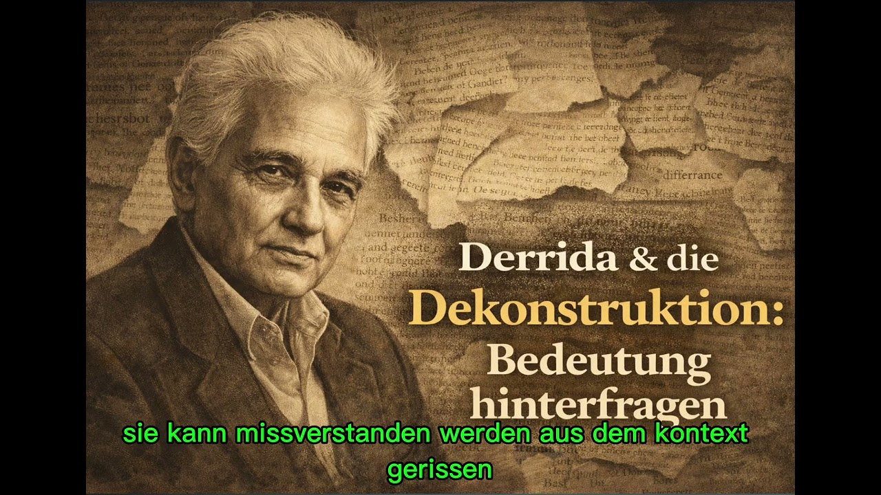 Derrida & Dekonstruktion einfach erklärt – Sprache, Text & Bedeutung