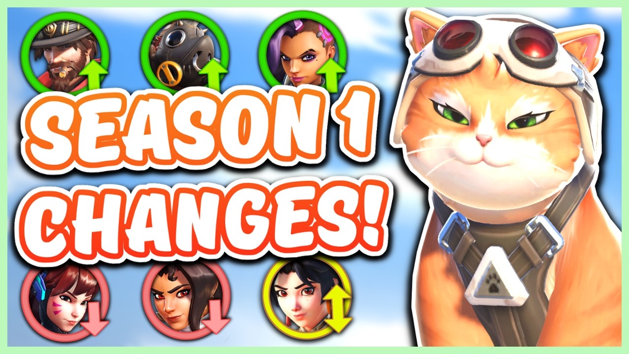 Every HERO CHANGE In Overwatch SEASON 1 (New Subroles!)