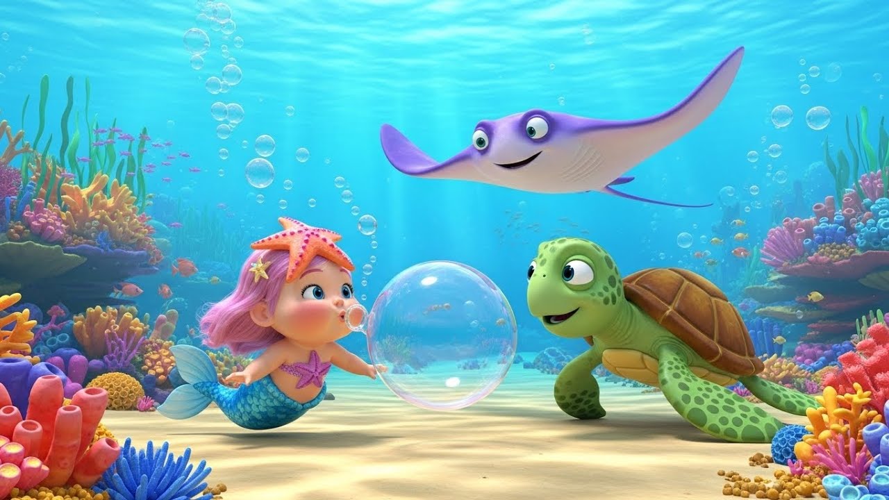 Mermaid Bubble Dance | Fun Underwater Song for Toddlers to Sing and Dance