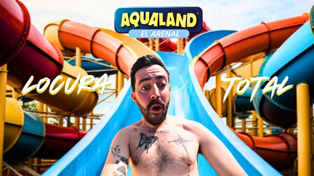 Visité Aqualand el Parque Acuático mas GRANDE de Mallorca | ¿VALE LA PENA?  | 4k