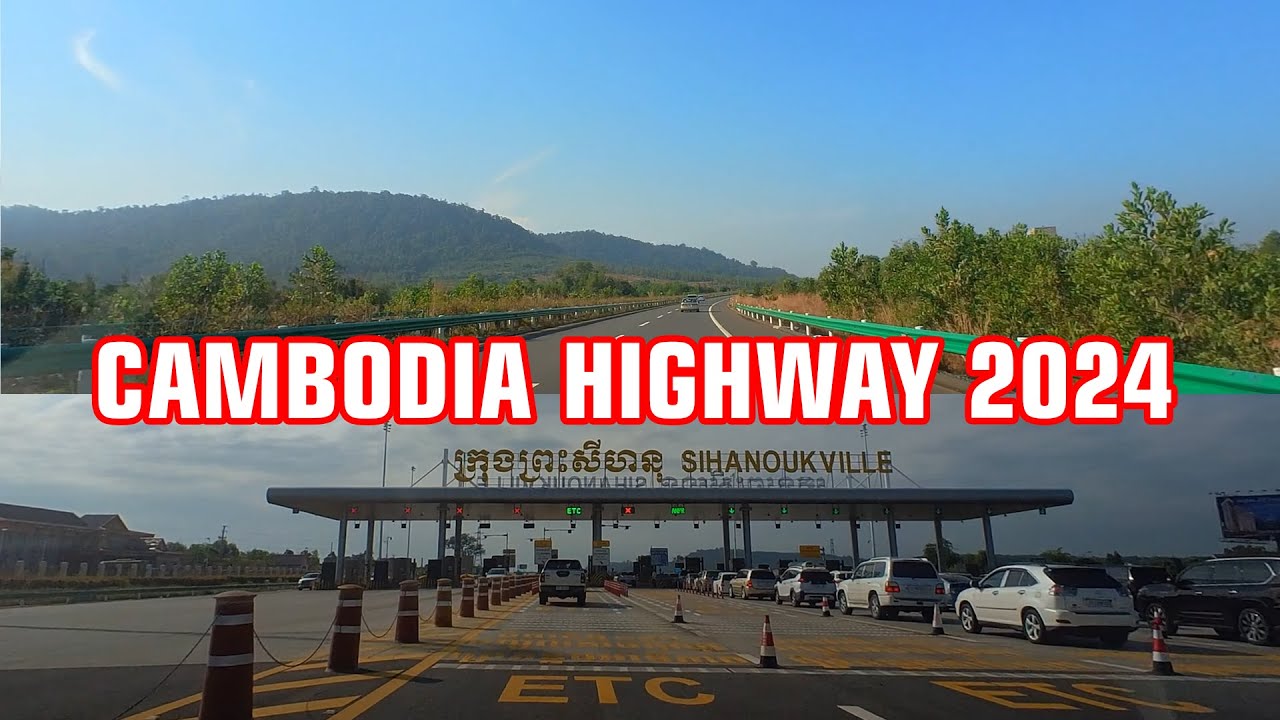 [4K] Amazing Cambodia Expressway, Highway Driving Tour 2024
