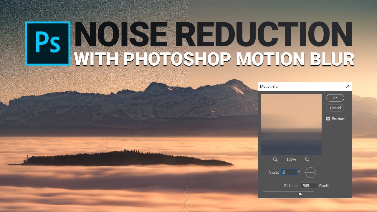 Removing Noise from the Sky with Adobe Photoshops Blur Filter
