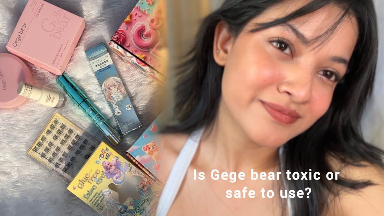 GEGE BEAR haul pt.3 🌺 Eyelashes, Glitter liner, Cushion foundation 02, Mascara, Compact 💕