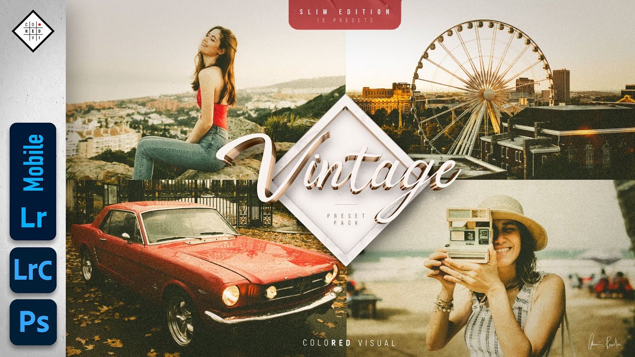 VINTAGE Preset Pack for LIGHTROOM! - by Colored Visual