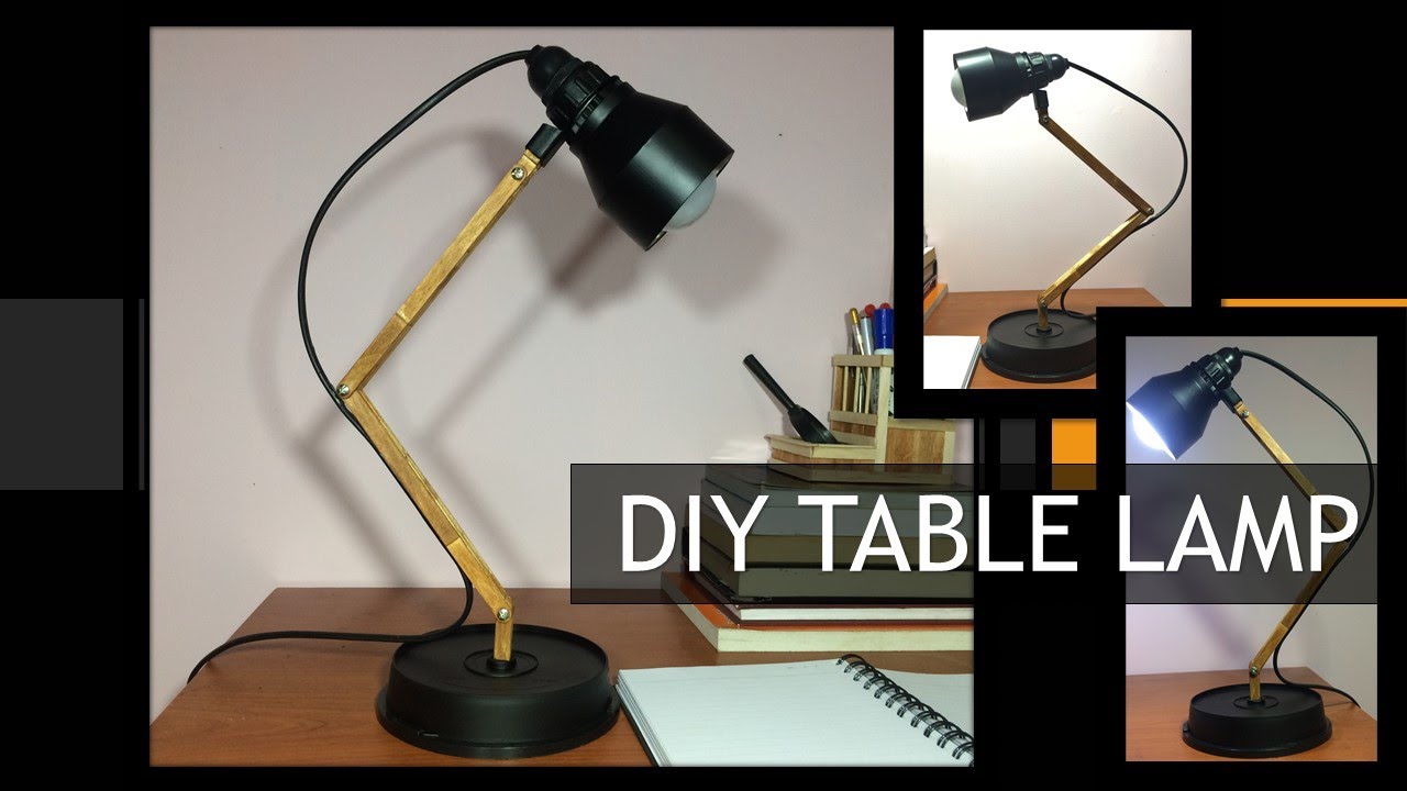 How to Make Table Lamp at Home With Popsicle sticks / Homemade Table Lamp / DIY Table Lamp