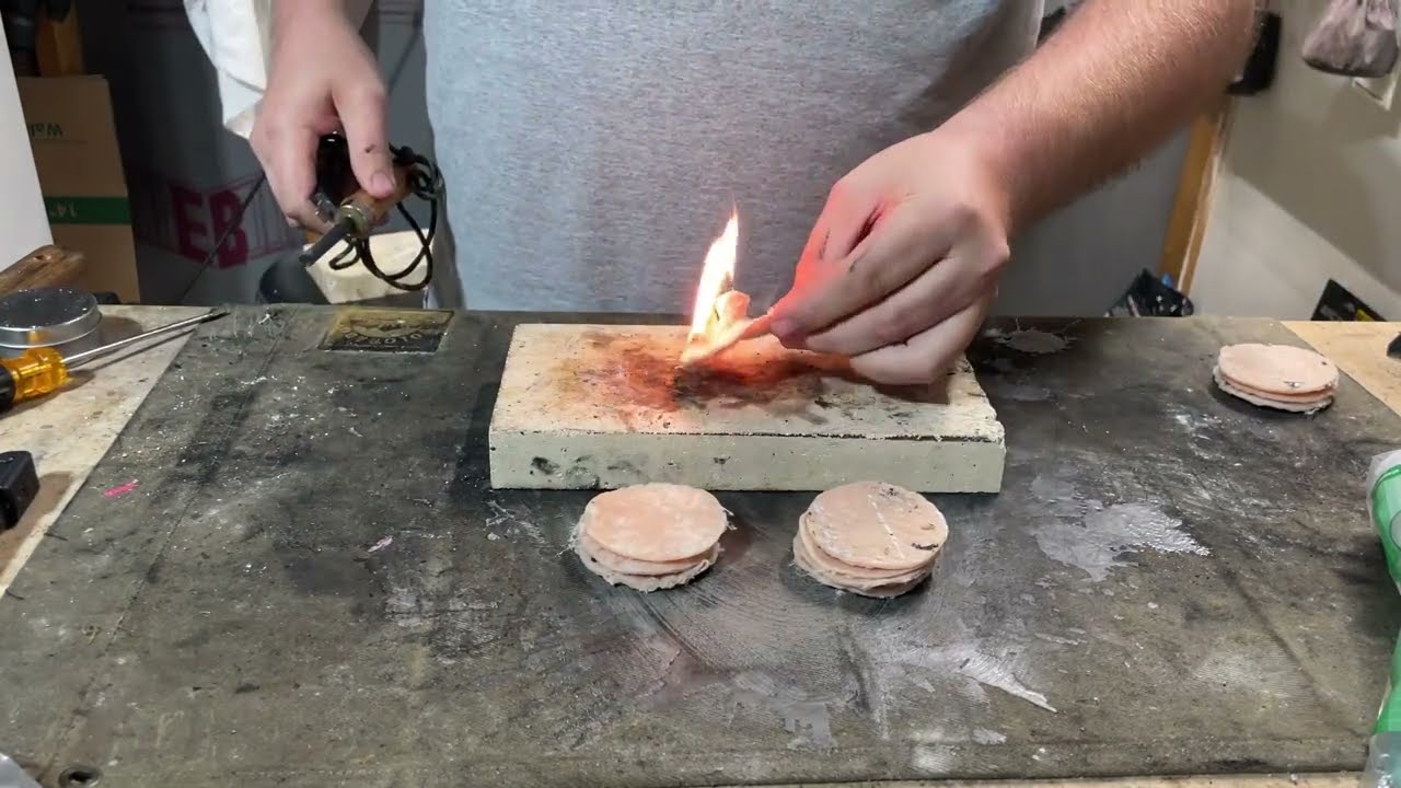 Круглый разжигатель огня своими руками из хлопка