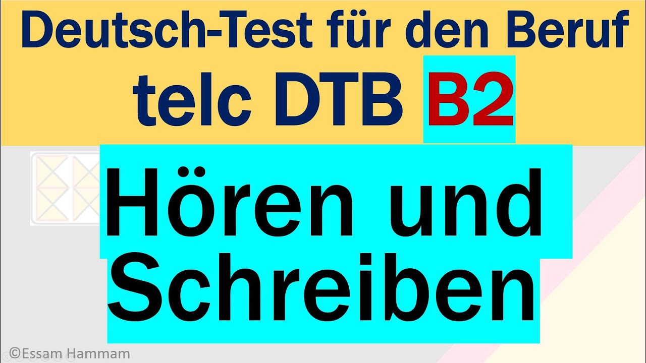 DTB B2 | Deutsch-Test für den Beruf B2 | Hören und Schreiben | Telefonnotiz