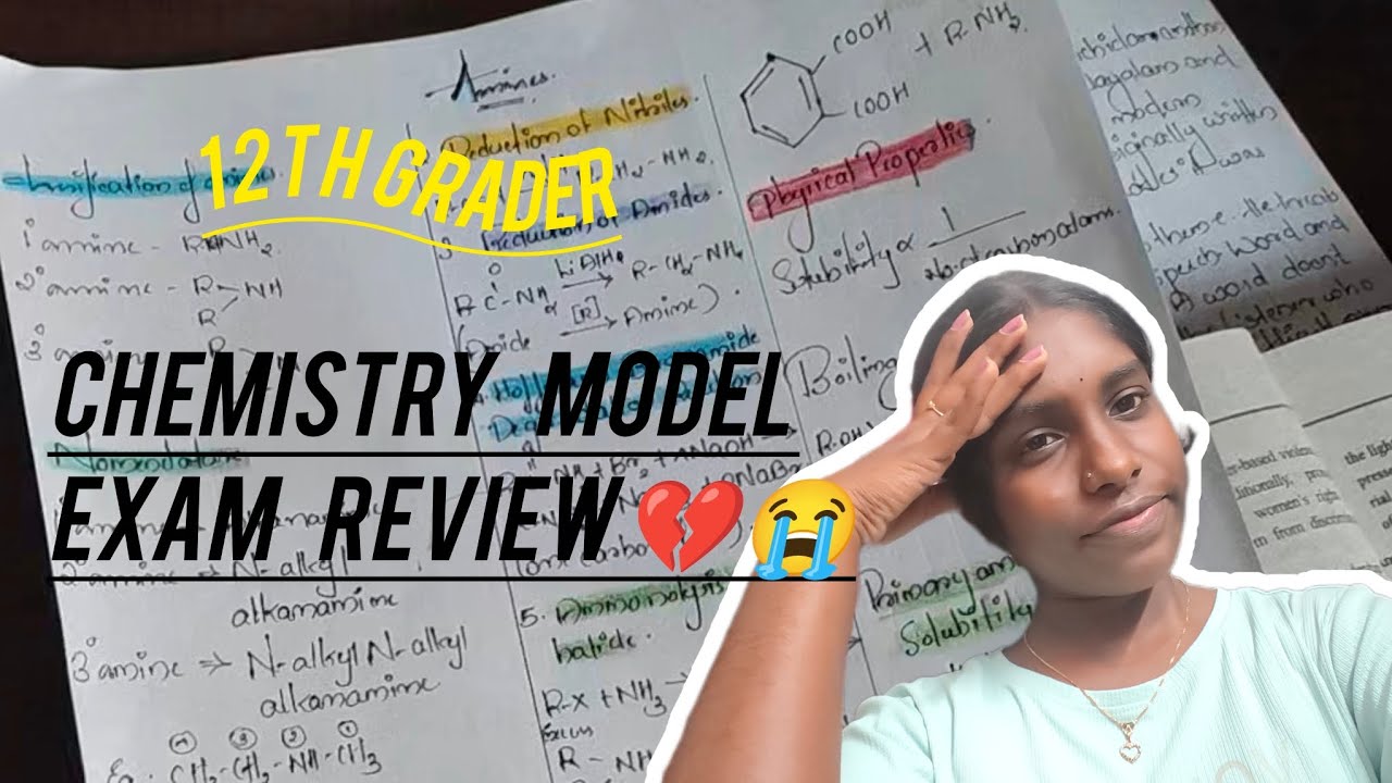 Chemistry Model Exam review 💔😭#studytips #12thgrader #studyvlog 