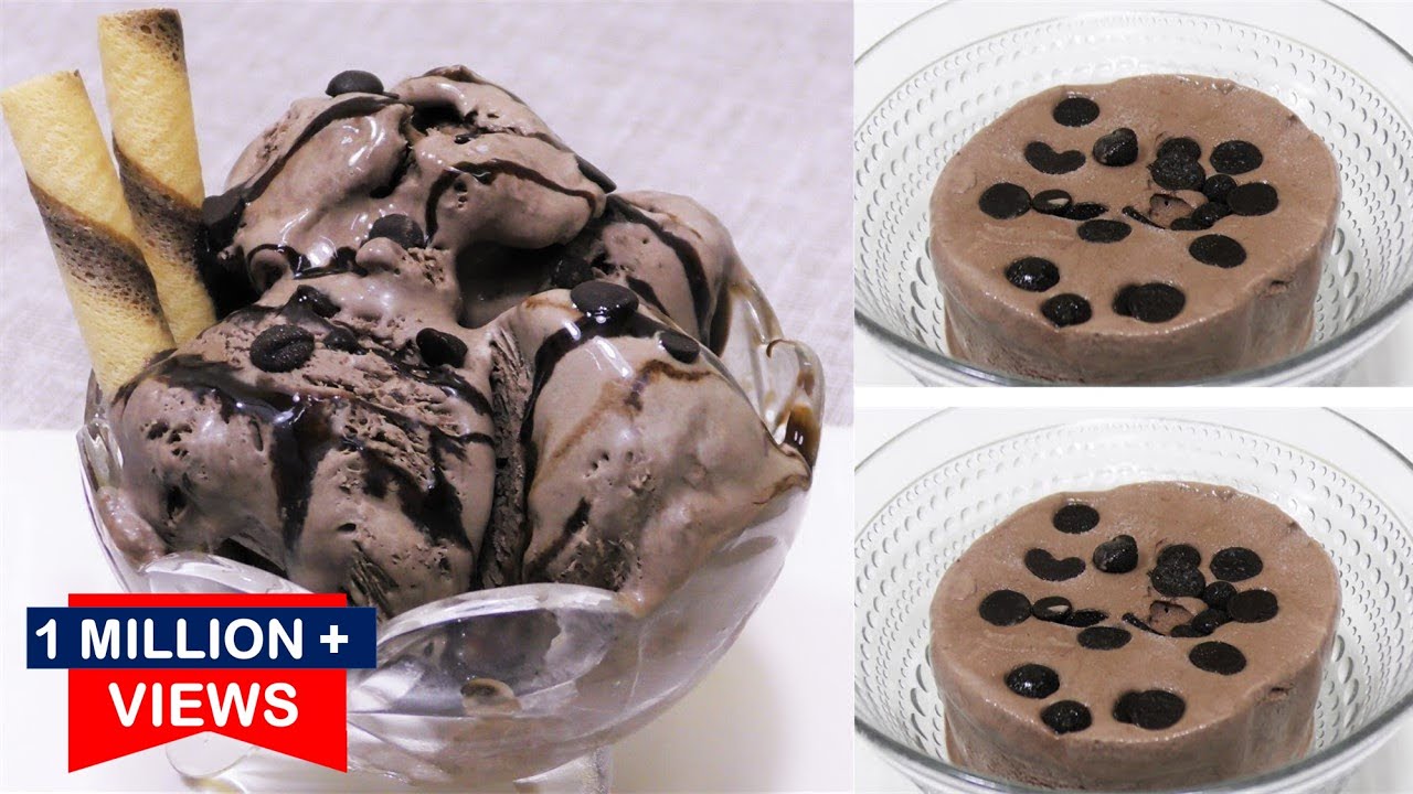 बिना गैस जलाये सिर्फ 3चीज़ो से बनाये बाजार जैसी क्रीमी Chocolate IceCreamजो मुँह में जाते ही घुल जाये