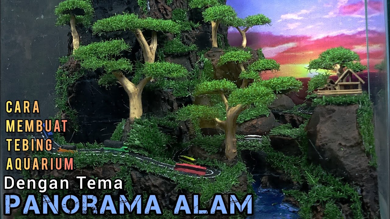 CARA MEMBUAT TEBING AQUARIUM DARI STEROFOAM - How to make an aquarium cliff out of styrofoam