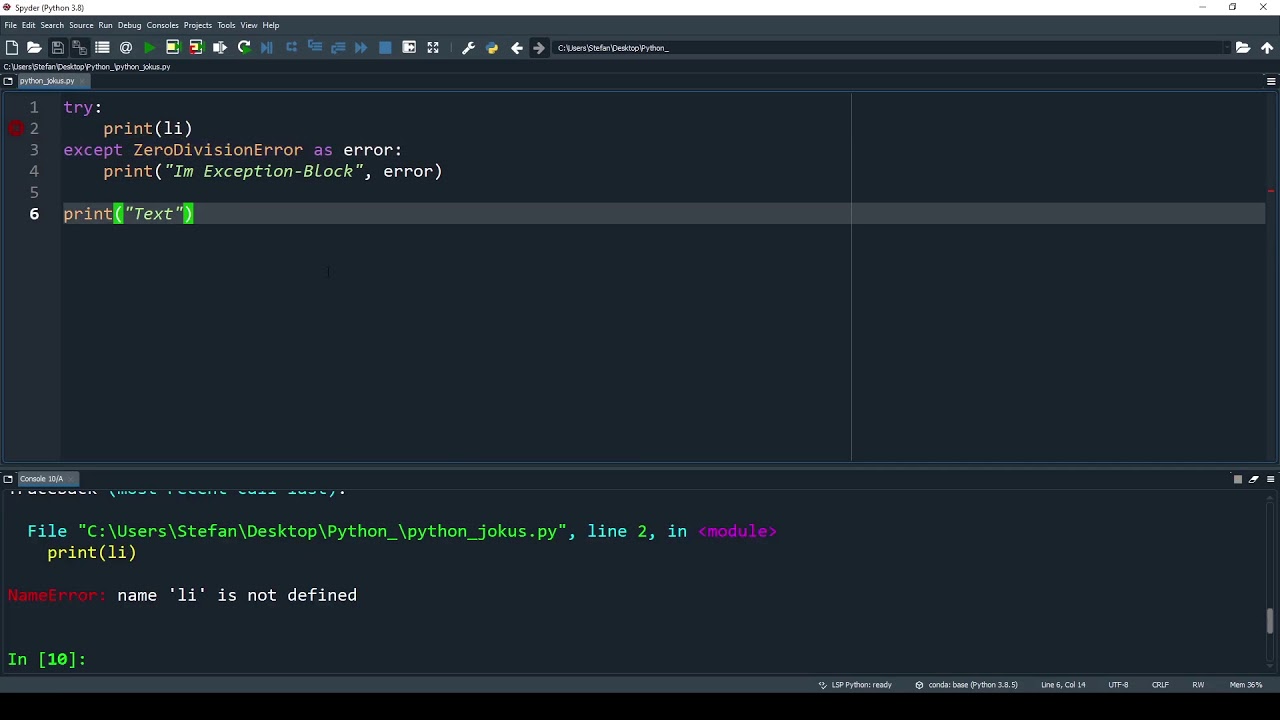 29. Python try, except, finally, else