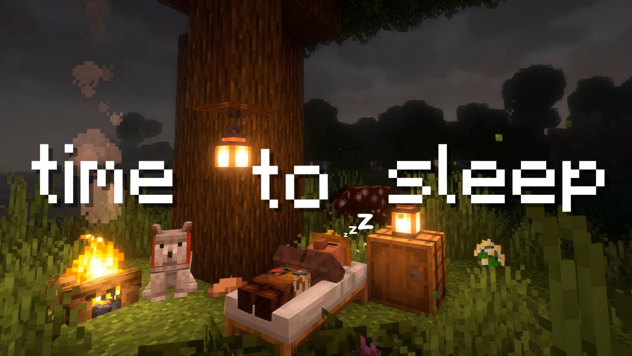 close your eyes and dull your thoughts... (minecraft music & rain)
