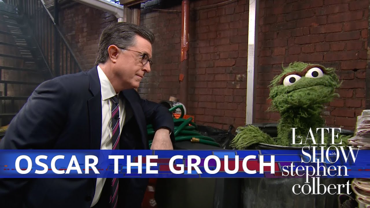 Oscar The Grouch & Stephen Colbert Sing 'Things Are Going To Get Better'