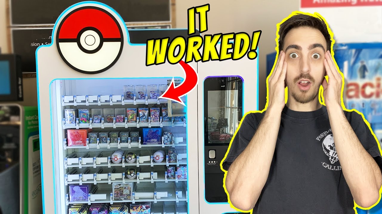I Flew to Oregon to find a Pokémon Card Vending Machine! (opening what I found!)