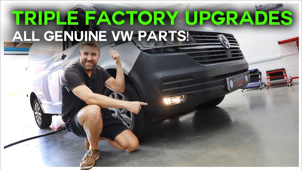 VW T6.1 | Electric Folding Mirrors, Fog Lights & Sensors Installation! (ALL GENUINE VW PARTS)