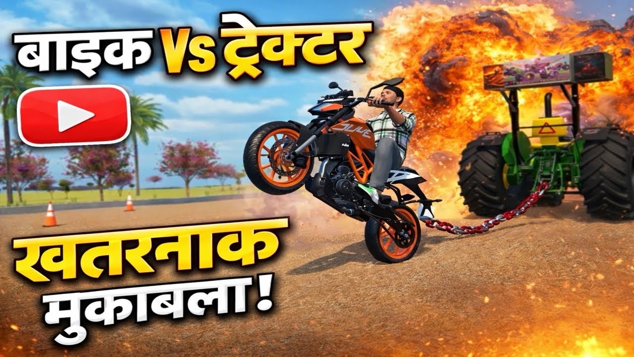KTM390 Vs Johndeere tochan ||.    #indianbikesdriving3dnewtodayupdate #gaming 