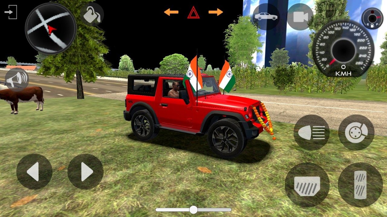 Indian Modified THAR 🔥 Off-Road King Ya Accident Machine? 😱 | Game Live #shorts