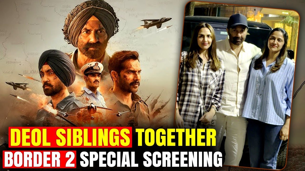 Sunny Deol’s Border 2 Special Screening Turns Into Deol Family Reunion, Hosted by Isha Deol
