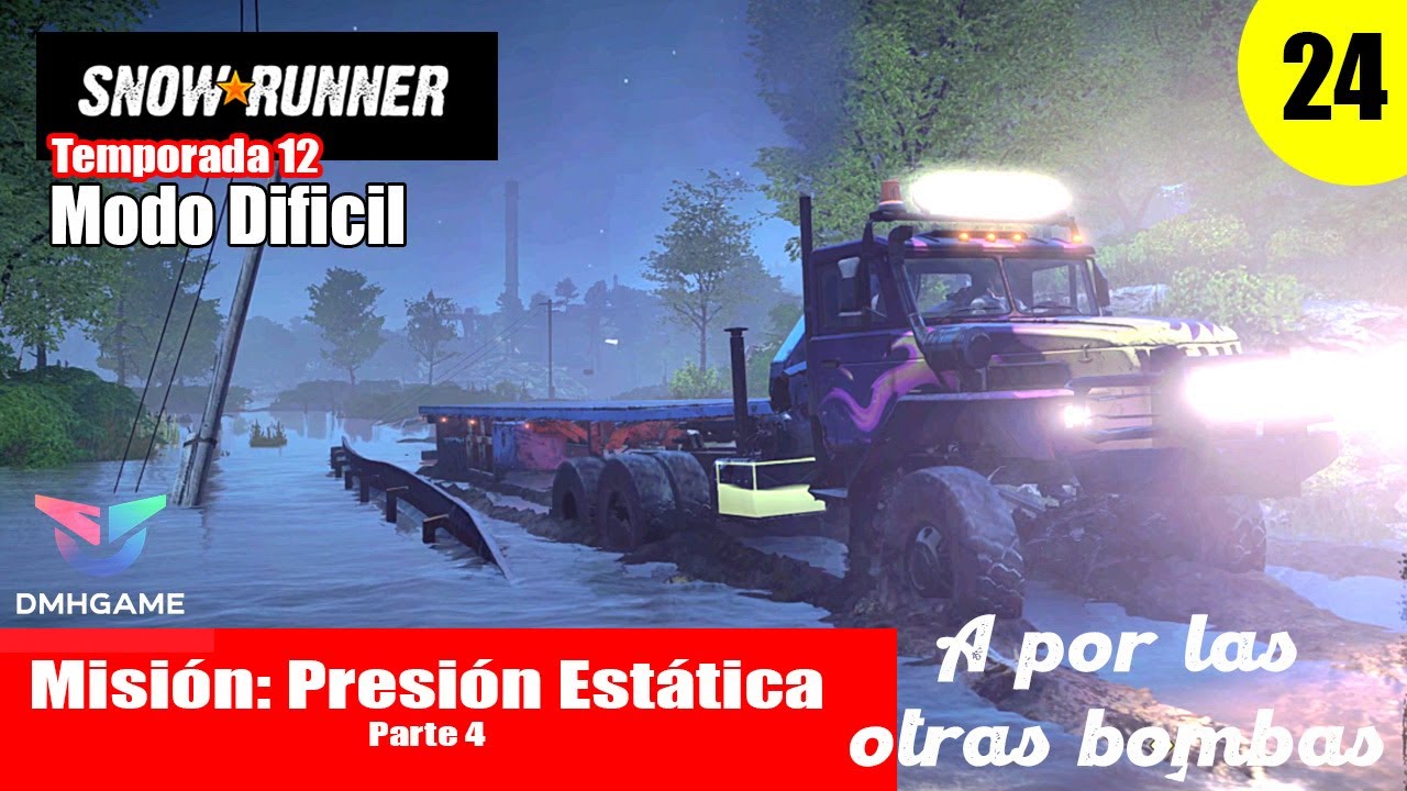 SNOWRUNNER EP 24 - Modo DIFICIL - Carolina del Norte - Misión PRESIÓN ESTÁTICA Parte 4