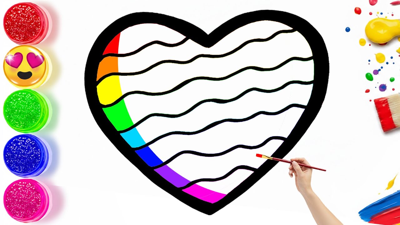 🌈❤️How To Draw a Rainbow Heart | Easy Step By Step Tutorial #6