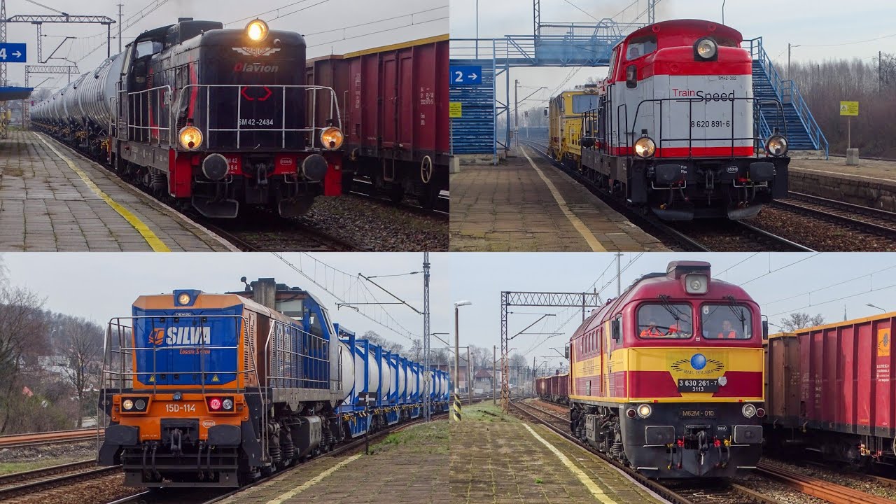 Pociągi na stacji Radzionków | PKPC, TrainSpeed, Rail Polska, Silva, PLK, CTL Logistics, Olavion