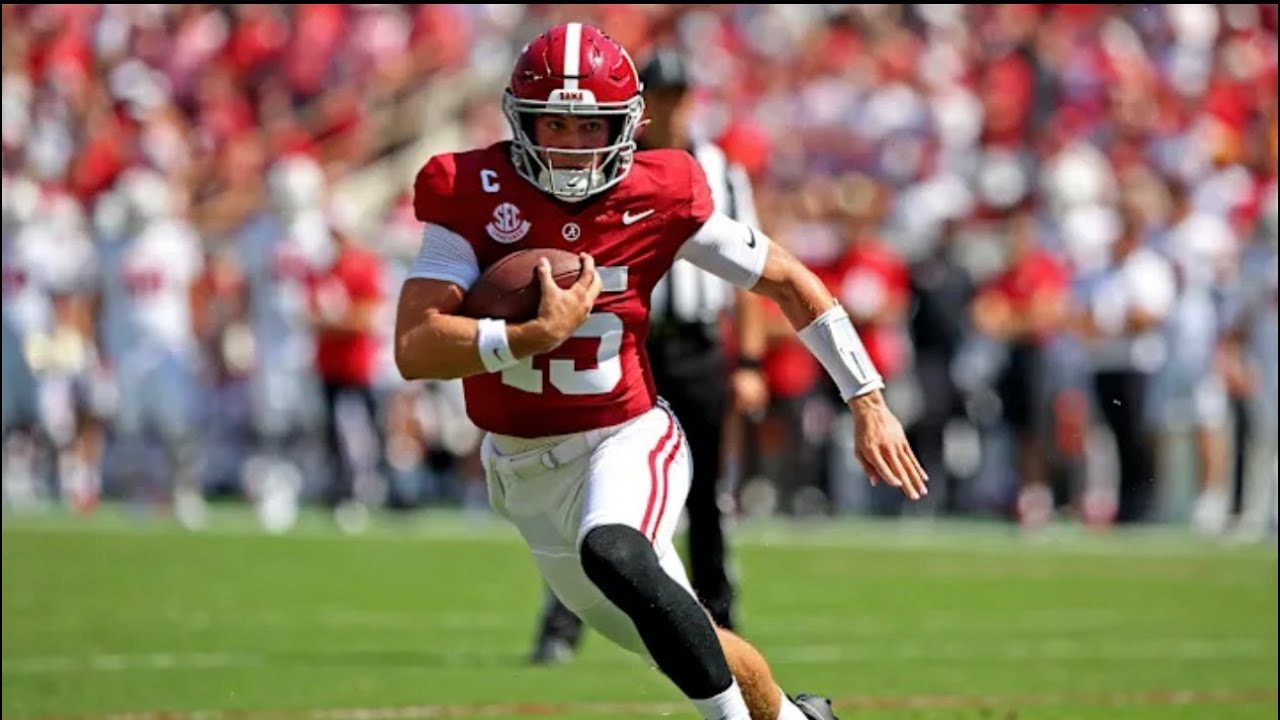 Ty Simpson vs Wisconsin (Every Throw and Rush) 2025
